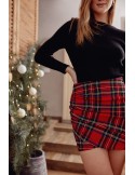 Bluză neagră de bază cu mâneci lungi 221035 - Magazin online - Boutique